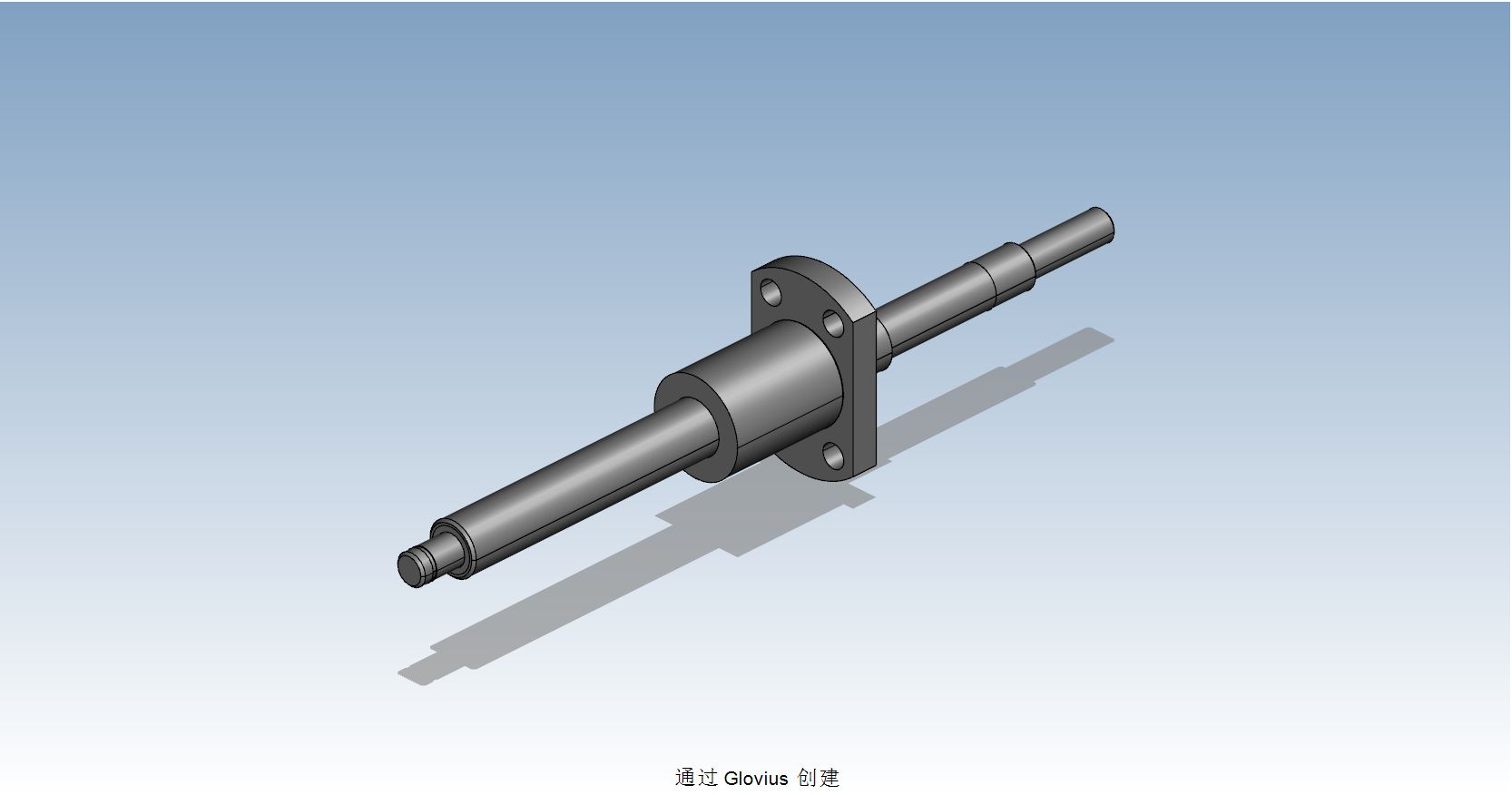 BSWA1002-L150滾珠絲桿3D模型STP格式
