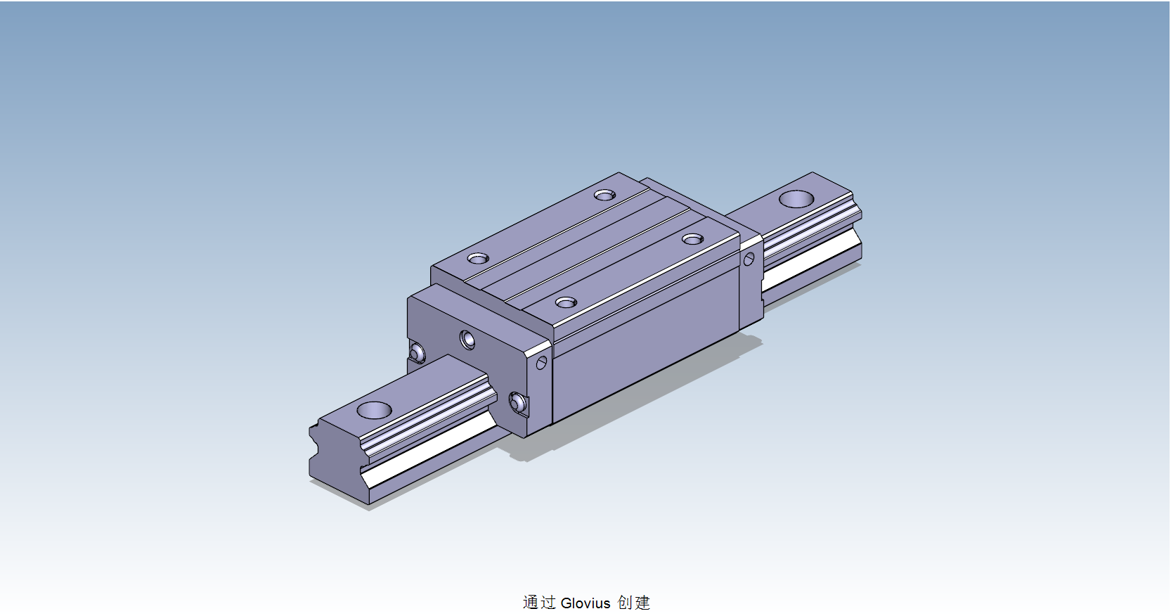 HND35BL直線導軌滑塊副3D模型