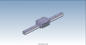 HND55AL直線導軌滑塊副3D模型