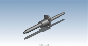 BSWA1002-L150滾珠絲桿3D模型STP格式