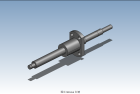     BSWA1002-L160滾珠絲桿3D模型STP格式
