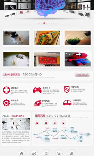 非常大氣的網絡工作室 科技公司 織夢CMS后臺 精品企業網站模板 039